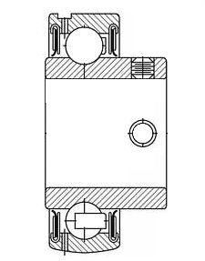 CS 203 FSB Mounted Unit Ball Bearing Insert